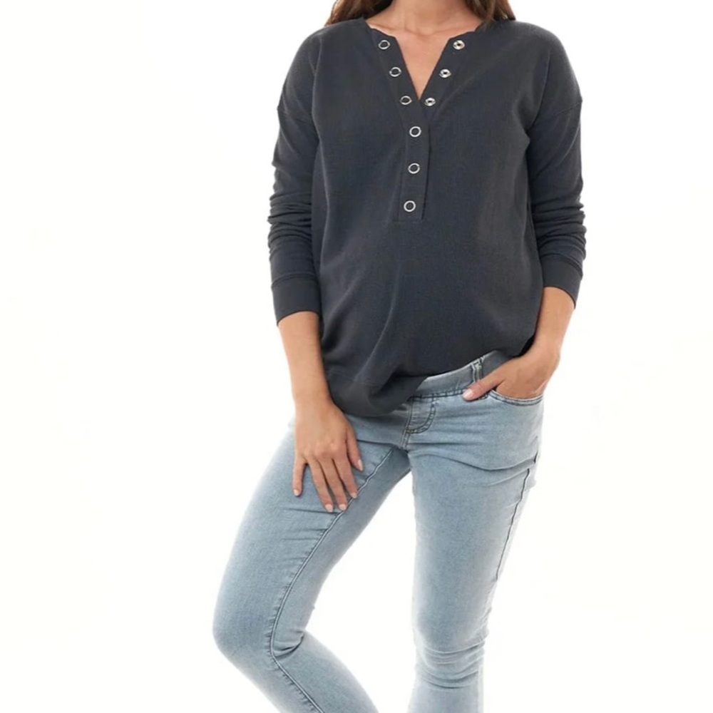 Nursing waffle long sleeve